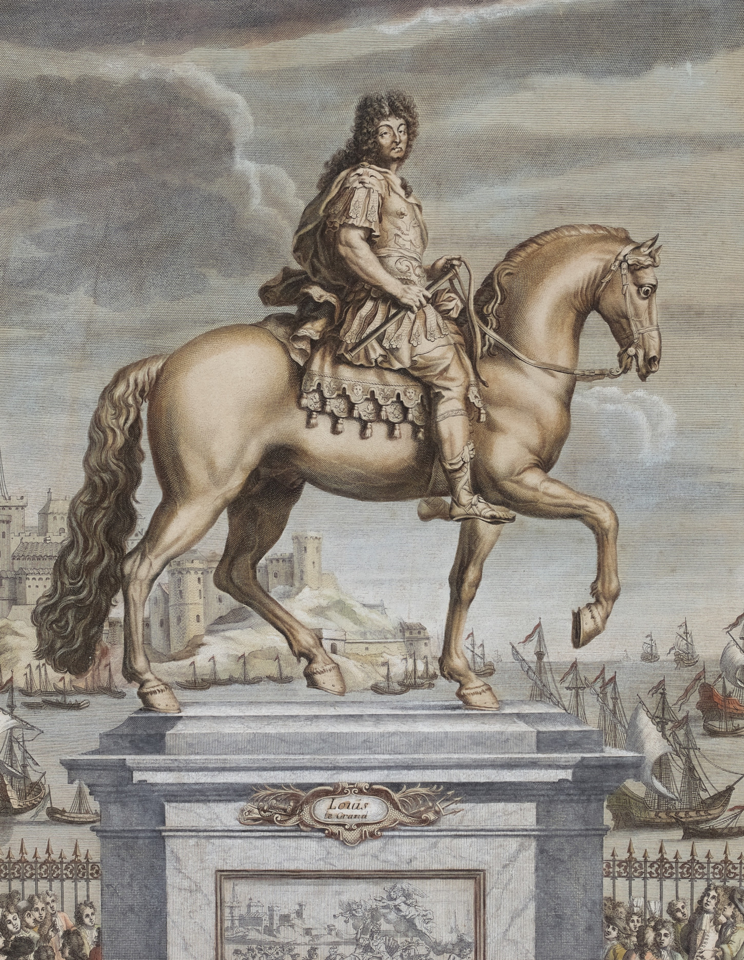 Statue de Louis XIV par Antoine Coysevox (1640 - 1720). Musée de Bretagne : 956.0002.242.