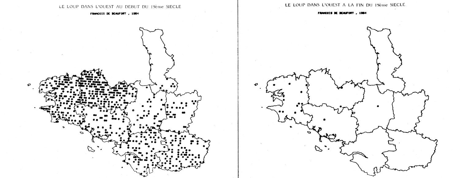 O les boursées bâillées, a conter de la Grande Revoûsserie, és siens qi teuaent des leûs nen peut cartografier eyou qe se tenaent les bétes-la ao XIXe siecle en Bertègn. Nen peut s'avizer etout des dârains enrets eyou qe les leûs concrayaent core den le bout du XIXe - Cartes F.de Beaufort. 