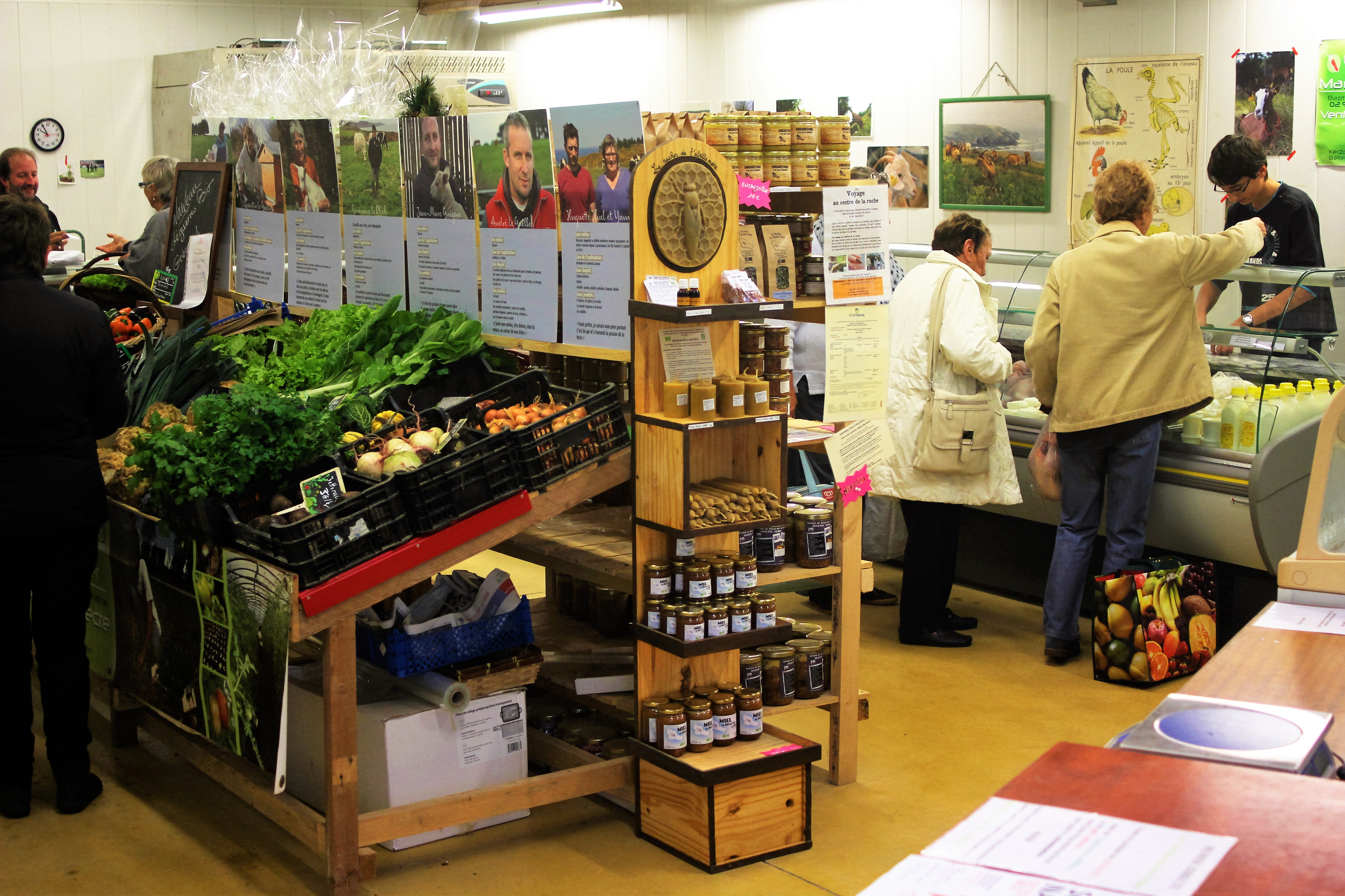 Magasin de producteurs ‘’ Au Coin des Producteurs’’ sur la commune de Bangor à Belle-Île-en-mer. Crédit photo : CPIE Belle-Ile-en-Mer.