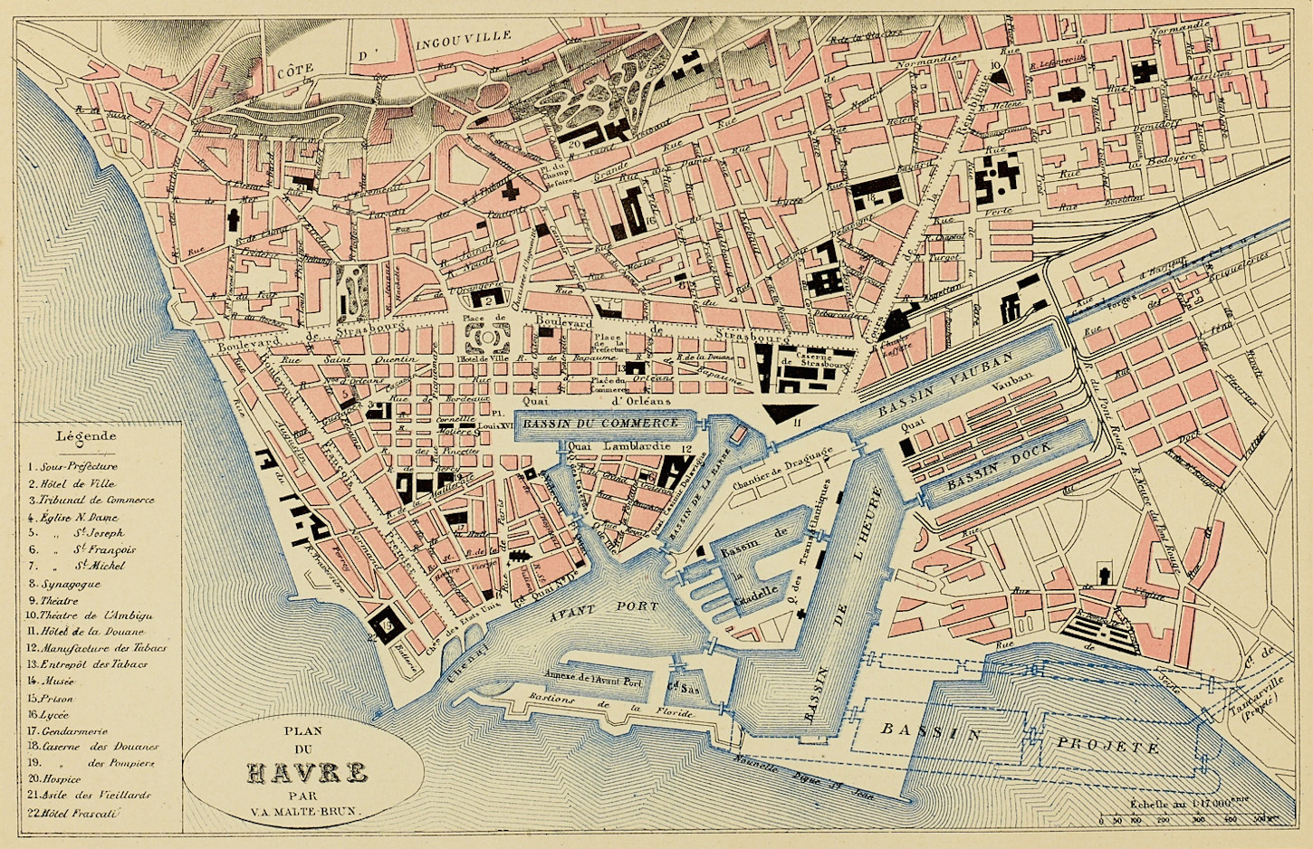 Plan de Rouen. Musée de Bretagne: 987.0083.1.83.