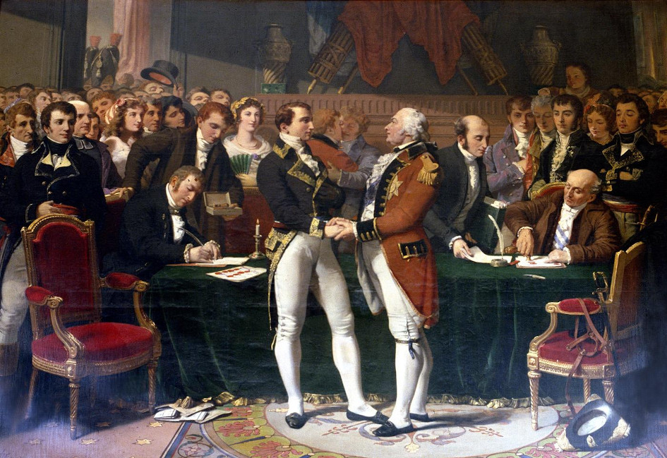 La signature de la Paix d'Amiens, huile sur toile de Jules-Claude Ziegler (1853). Wikicommons.