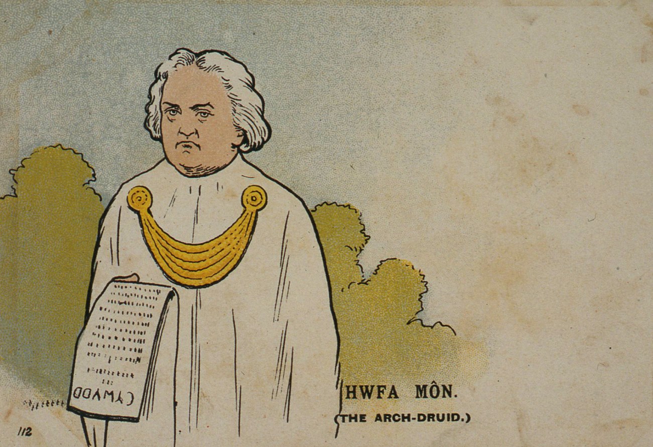 L’archidruide Hwfa Môn (Rowland Williams, dit, 1823-1905) d’après une carte postale galloise, vers 1890-1900. Centre de recherche bretonne et celtique-UBO-Brest.