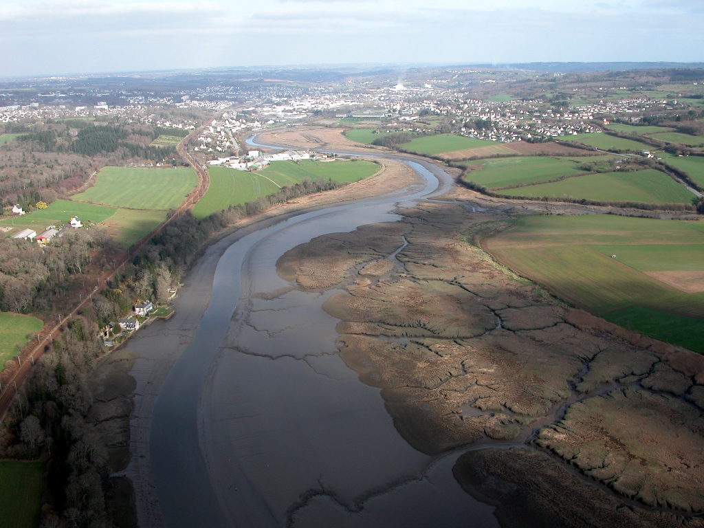 L’Elorn en aval de Landerneau - photo : Riviere-elorn.n2000.fr - Paraflash