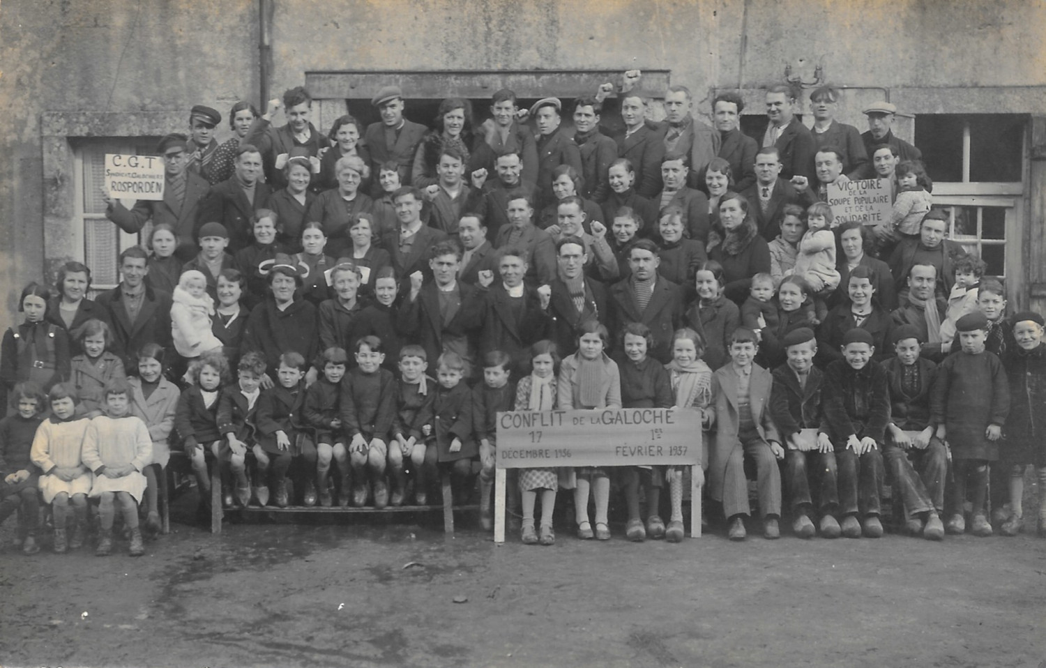 Foto eñvoriñ trec’h an harz-labour e labouradeg botoù-sokoù Rosporden