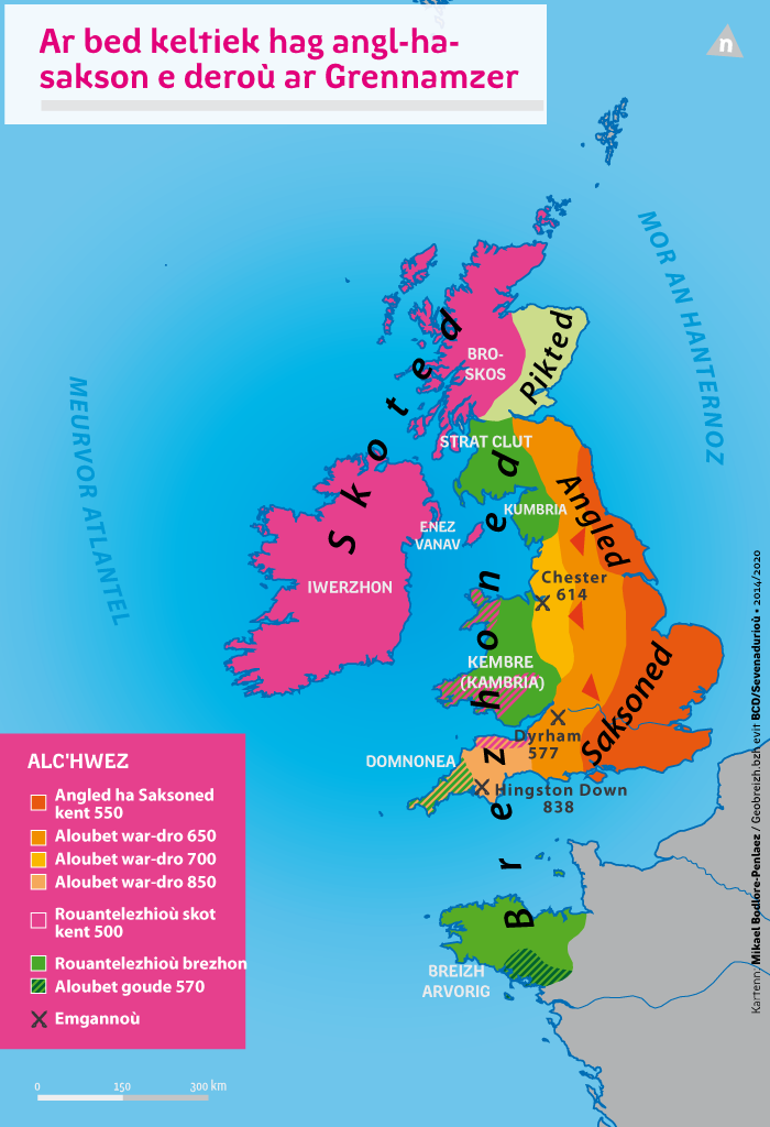 Ar bed keltiek hag angl-ha-sakson e deroù ar Grennamzer.