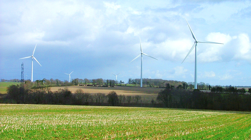 Parc éolien sur la commune de Kergrist (56)