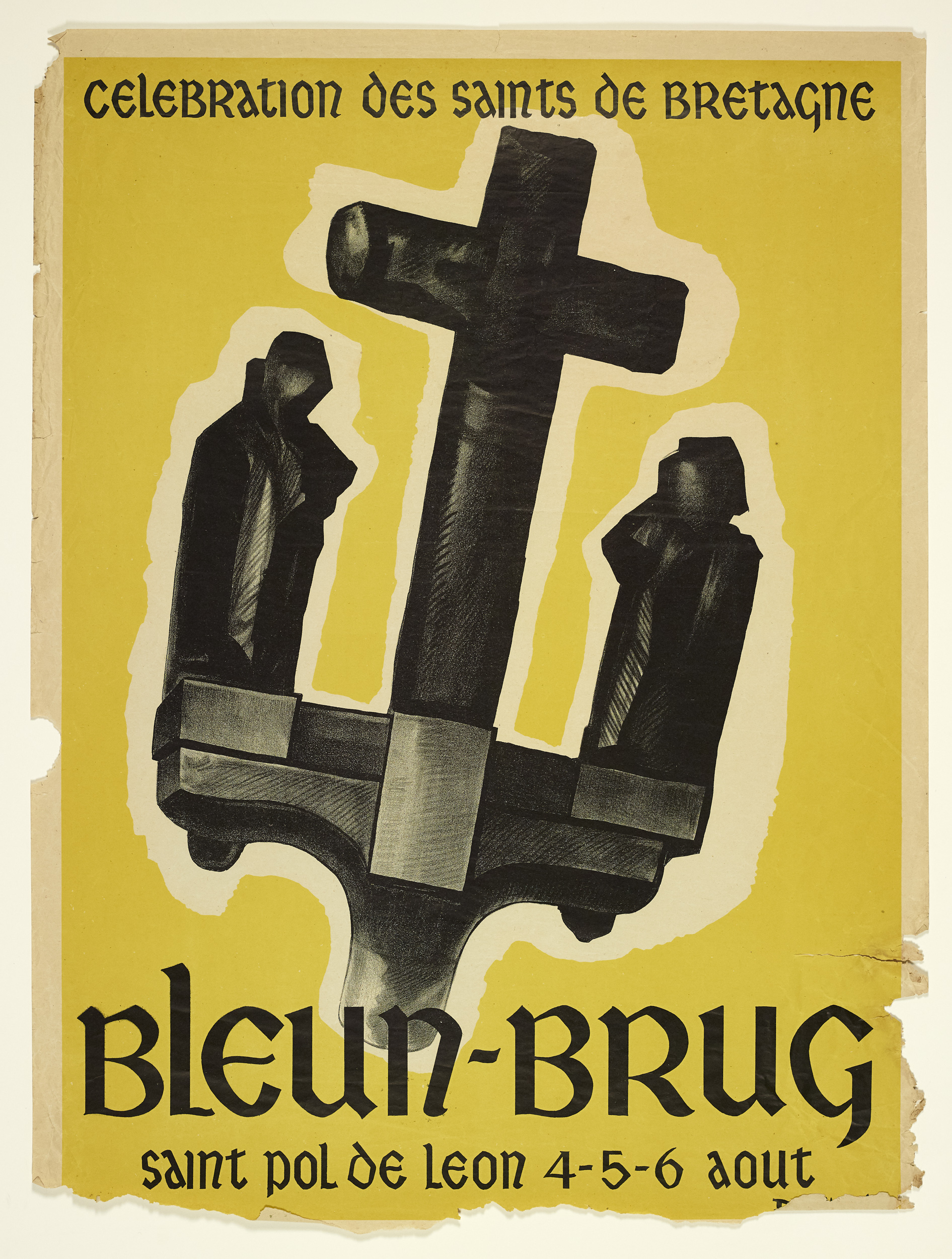 Affiche du Bleun Brug créé par Villard D. (affichiste) en 1950. Source : Collections du musée de Bretagne.