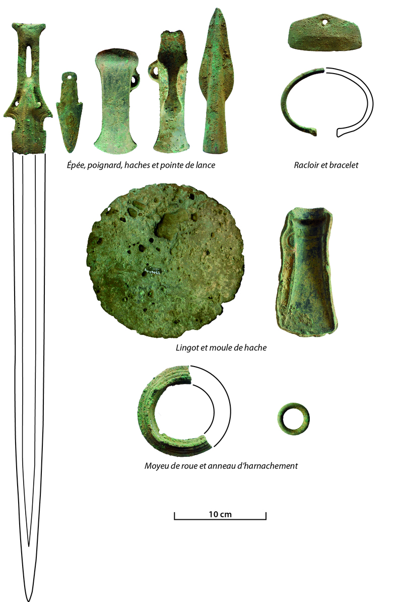 Un dibab eus ar rikoù bet diskoachet e Kêrgaradeg, Gwenac’h (Penn-ar-Bed), bet lec’hiet e oadvezh diwezhañ an Arem (950-800 kent JK). Fotoioù gant M. Melin ha C. le Carlier