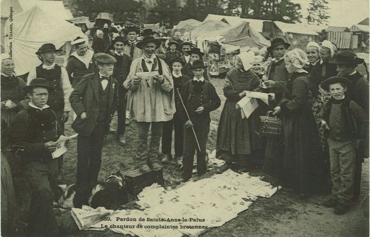 Pardon de Ste Anne la Palue - Le chanteur de complaintes bretonnes - Coll. Cartolis