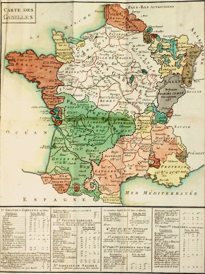 Carte des gabelles - wikimédia