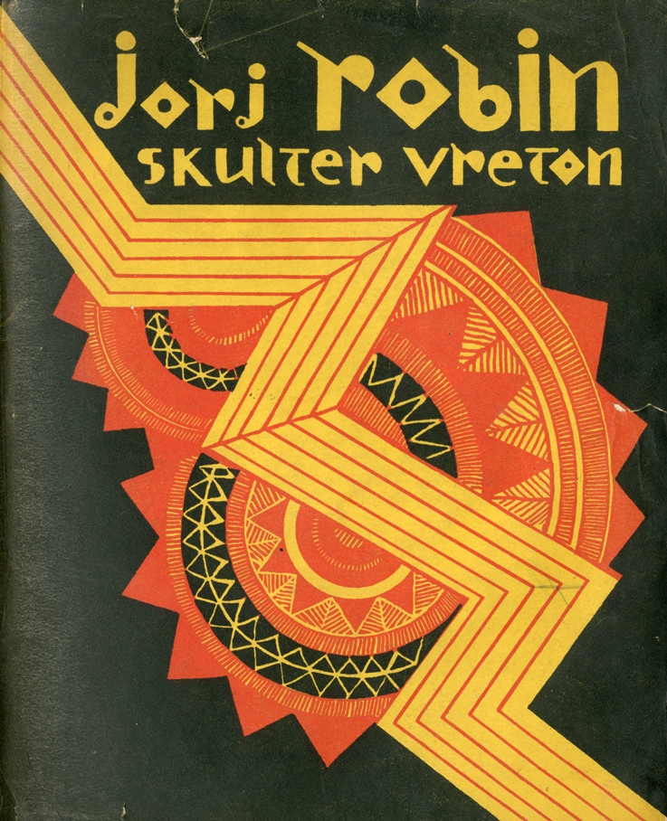 Golo al levr « Jorj Robin skulter *vreton », embannadur bihan e niver. Mammenn : KEBK Skol-Veur Breizh-Izel, Brest.