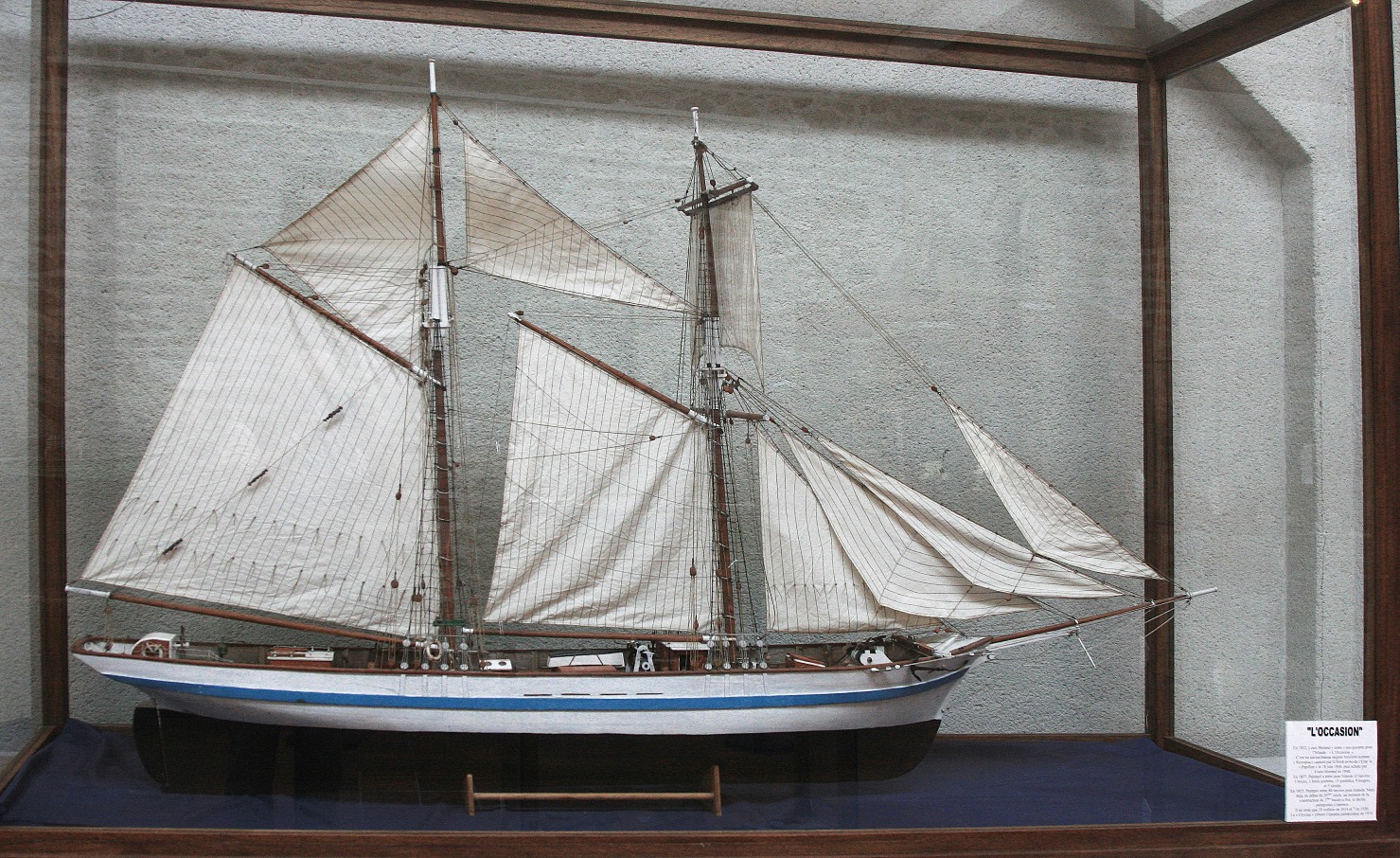 Maquette de la goélette L’Occasion - fonds Musée municipal de la Mer de Paimpol - Photo : Association des Amis du Musée de la Mer (AAMM)