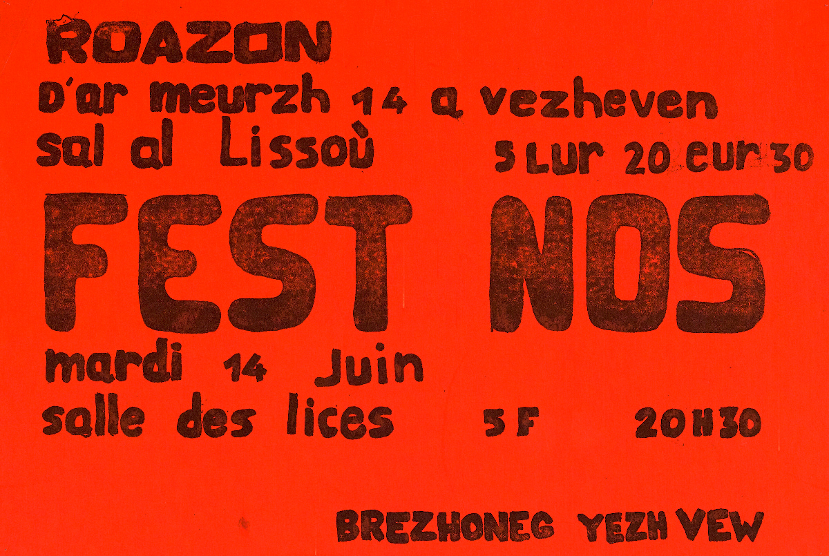 Skritell evit ur fest-noz, 1977 (dizanv). Mirdi Breizh : 977.0074.6.